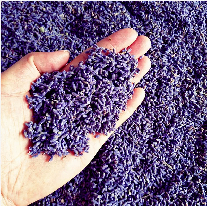 

New Real A~5A Natural lasting Lavender Purple lavender Dried Flower particles Bag Pillow lavender sachets for Tea car