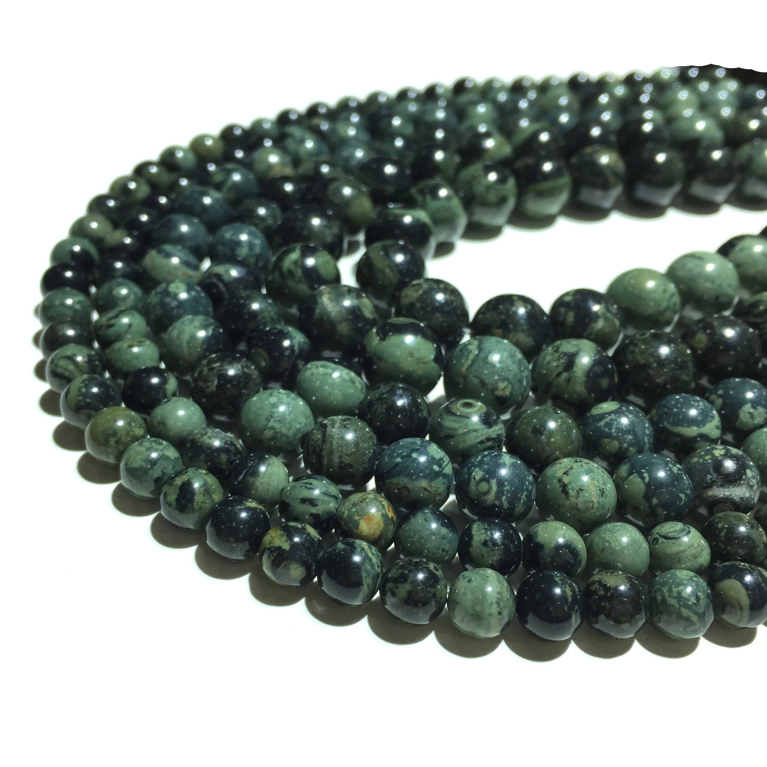 Бусины из натуральной яшмы kambaba 10 мм энергетические бусины драгоценных камней