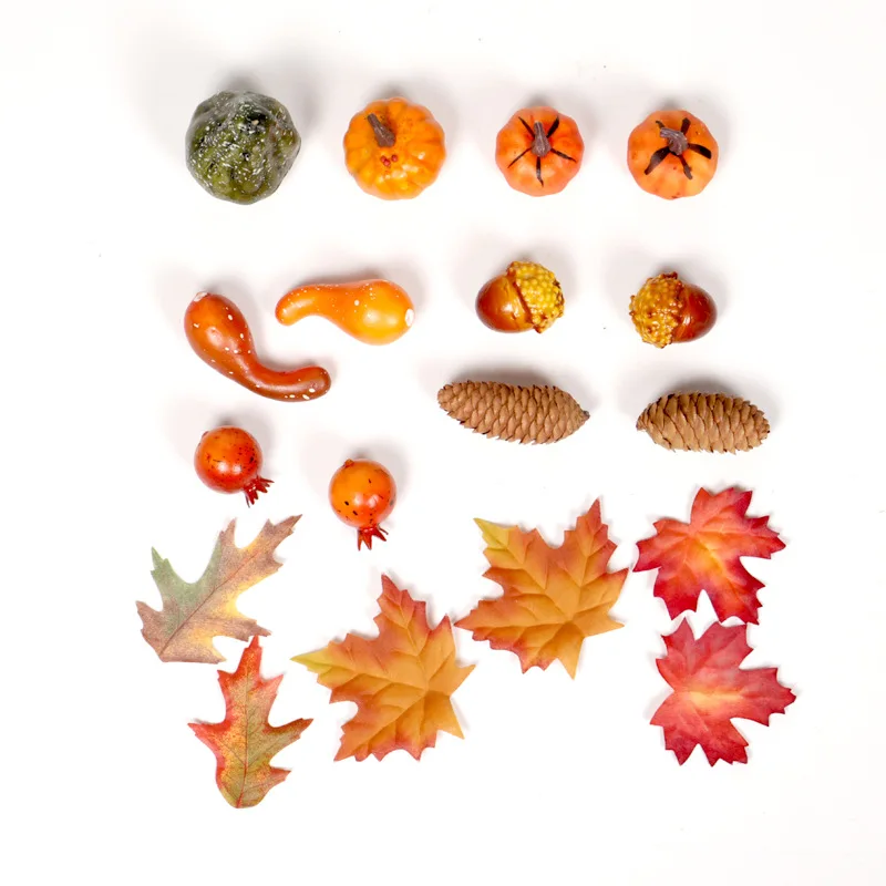 Искусственные цветы на День Благодарения для украшения дома искусственные тыквы