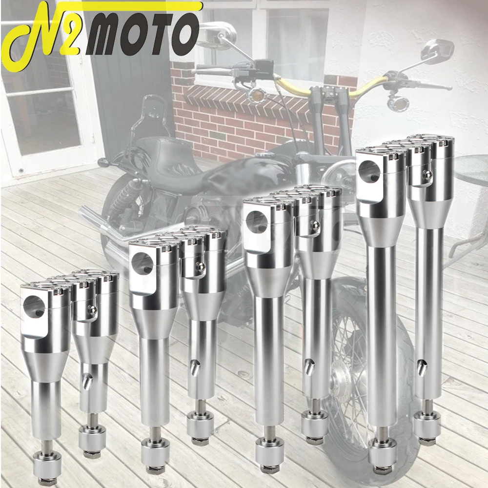 

6 дюймов 8 дюймов 10 дюймов 12 дюймов Прямой зажим для руля с высоким креплением 28 мм подходит для Harley Dyna Fat Street Bob Sportster Bobber XL883 1200