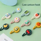 5 шт. простой симпатичный маленький крючок, небольшая вешалка для модели еды без перфорации, крючок для пасты, настенная вешалка для пальто в спальню