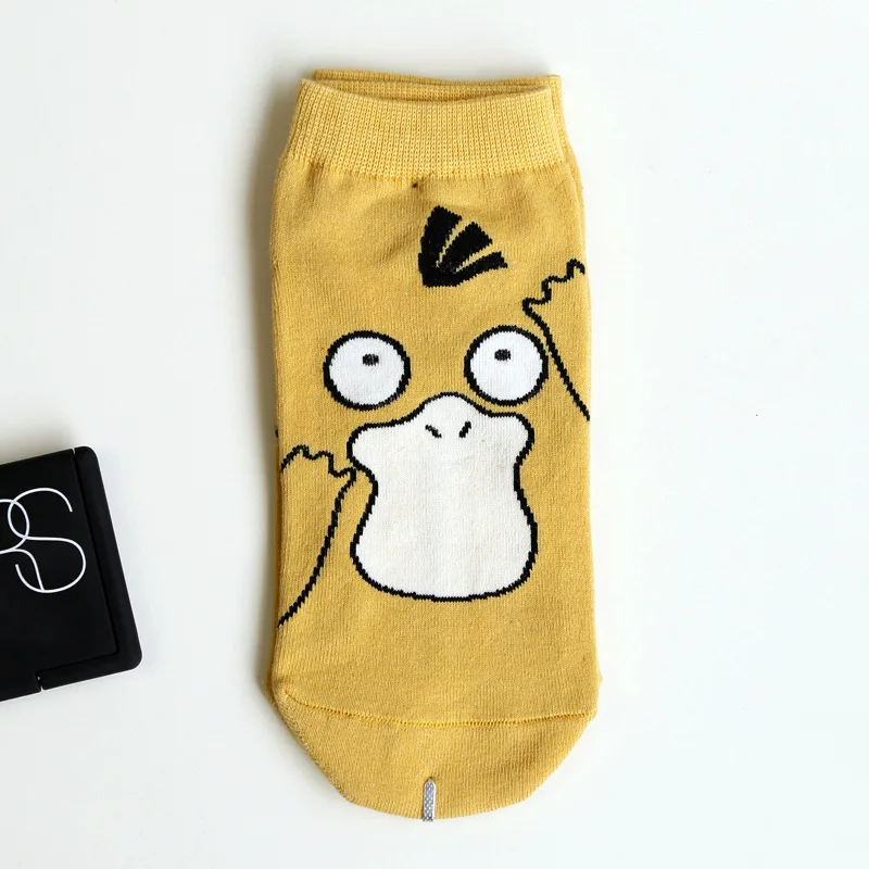 Весенние корейские носки Пикачу с милым рисунком эльфа хлопковые башмачки для