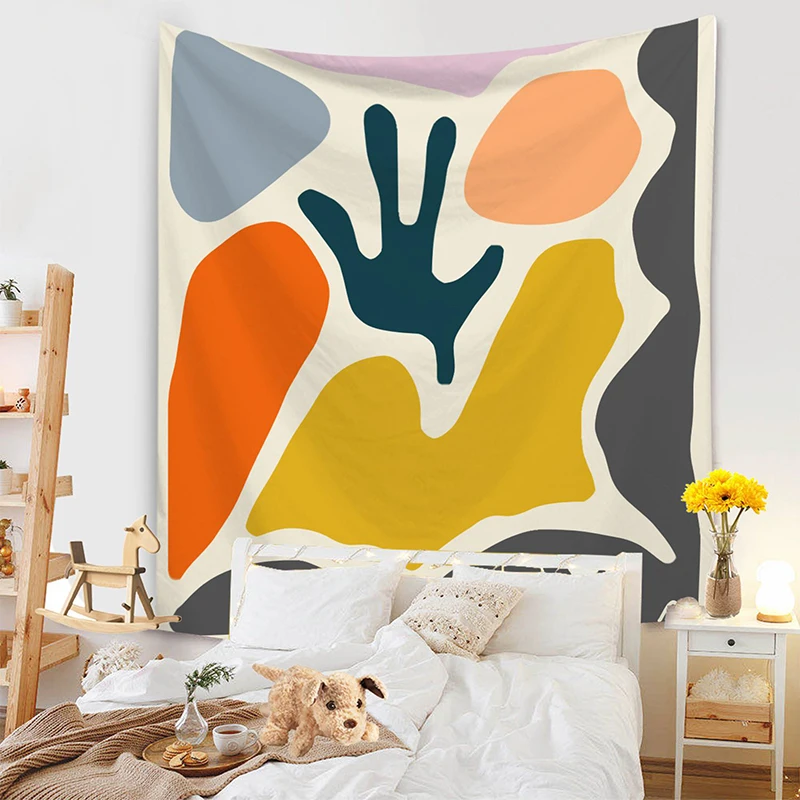 Настенный подвесной гобелен Ins Home Decor Morandi простой и свежий из ткани для гостиной