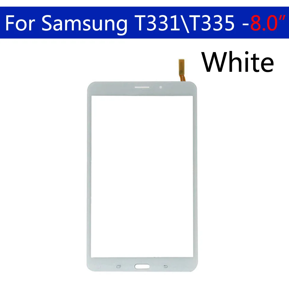 10 шт./партия сменный сенсорный экран для Samsung Galaxy Tab 4 8 0 T331 t335 T330|ЖК-экраны и панели