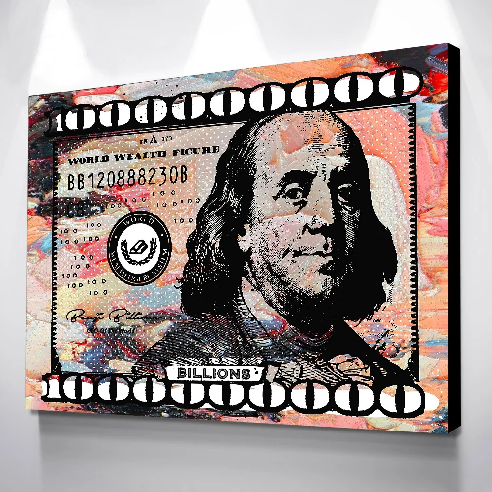 Wal художественный холст с принтом украшение для дома 1 штука биллинг деньги