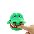 Душевой кран душевая игрушки потянуть крокодил зубы портативных игровых консолей классически детская забавная игрушка для детей, дети, собак и кошек пальца игры Настольная игра