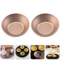 4pcs tiny pie tarts molds carbon steel pudding cups round egg tarts molds