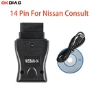 Диагностический USB-кабель OBD, 14 контактов, для Nissan