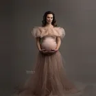Шикарные розовые платья для беременных женское длинное платье для беременных