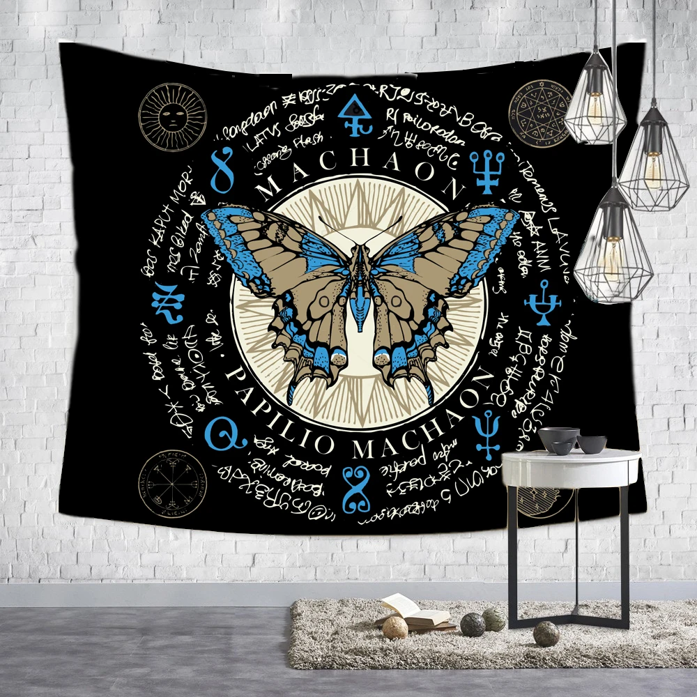 Настенный Гобелен Satanic для колдовства Висячие гобелены таинственная Divination Baphomet