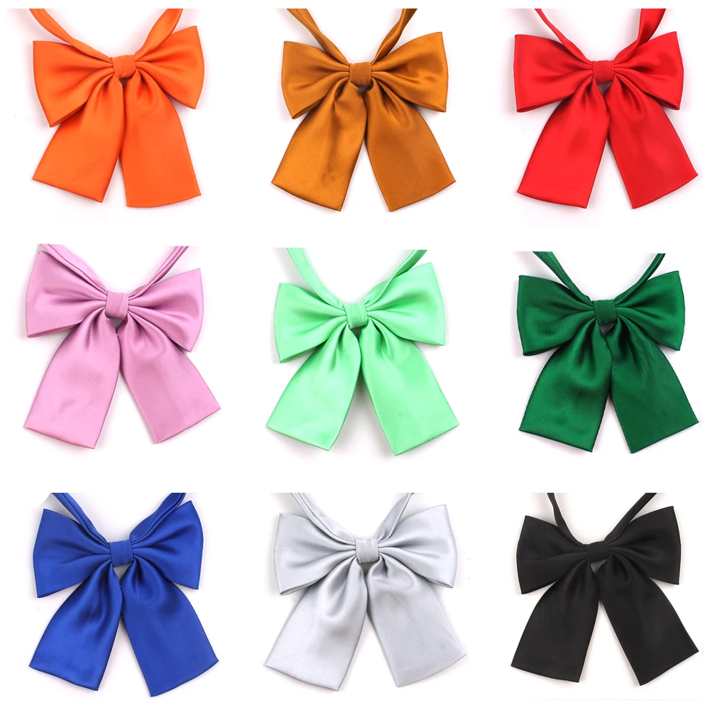 Bow Tie For Women Fashion Outfit Uniform Collar Butterfly Bow knot Bow Ties For Wedding Macaroon Color Bowties Shirt Neck Wear