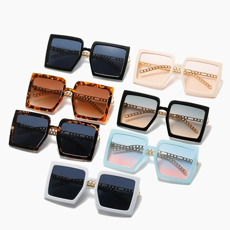 

Luxury Brand Square Sunglasses Women Oversized Sun Glasses For Female Gradient Eyewear Thin Face Glasses Oculos UV400