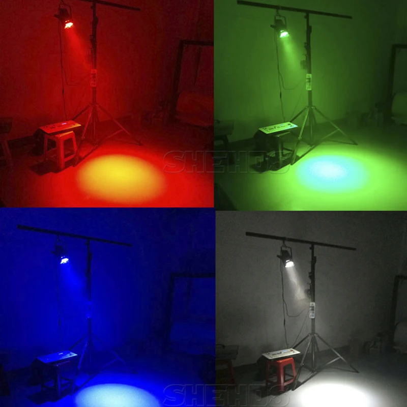Светодиодный прожектор RGBWA + UV 6 в 1 из алюминиевого сплава DMX512 сценический
