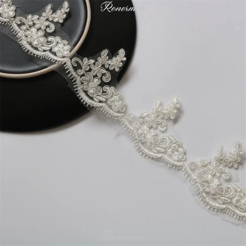 5 м Новое поступление ткань цвета слоновой кости полиэстер Цветочная