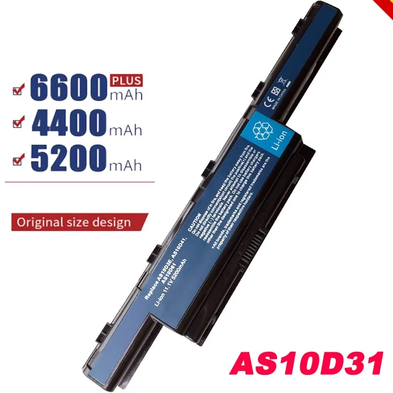HSW 5200 мАч аккумулятор для ноутбука Acer AS10D31 AS10D75 AS10D51 AS10D71 Aspire 4741 5741 5750g 5552g 5742g 5551g 5560g