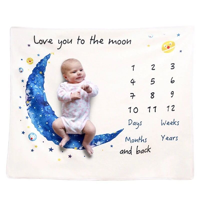 

Реквизит для детской фотосъемки креативный фон ежемесячная запись рост одеяло для новорожденных Мягкая фланелевая пеленка