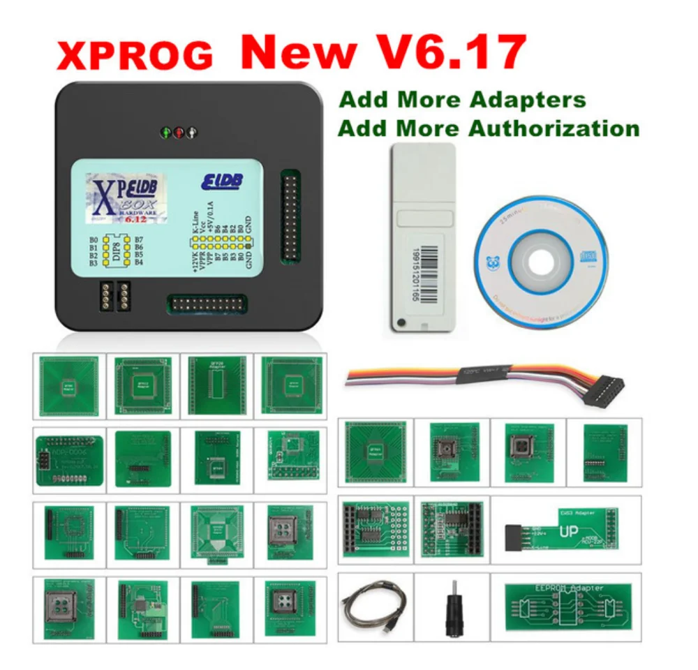 Инструмент для настройки микросхем XPROG 6 26 XPELDB V6.17 V6.12 V5.86 V5.74 ECU с USB ключом больше