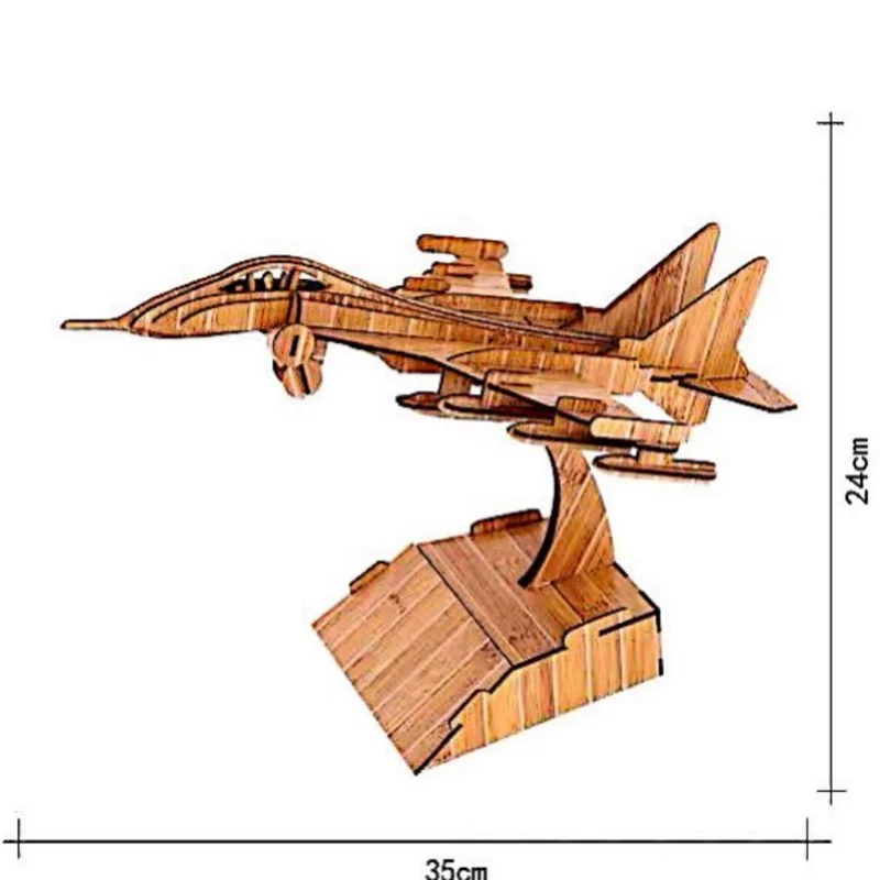 

DIY Bamboo Puzzle Model Building Kit Diy Assembly Toys Educational for Kids Birthday Gift handmade Crafts Home Decor - Fighter