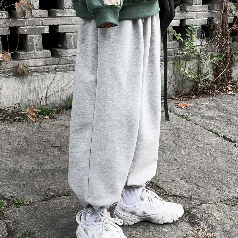 Хлопковые спортивные штаны для мужчин модные однотонные повседневные джоггеры