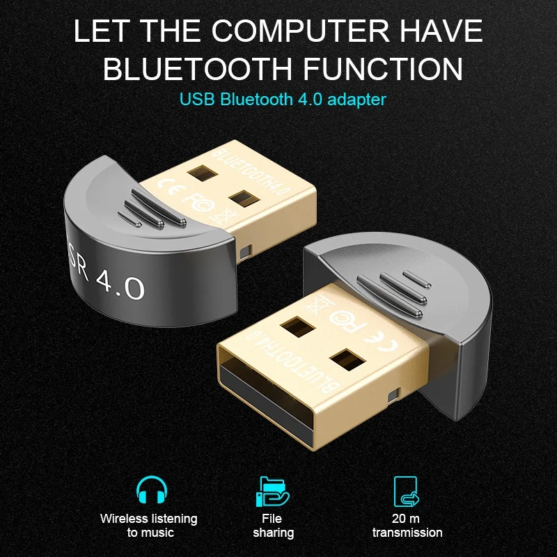 Mini USB Bluetooth Adapter CSR 4.0 Wireless Dongle Receiver for PC LAPTOP WIN XP VISTA 7 8 10 | Компьютеры и офис