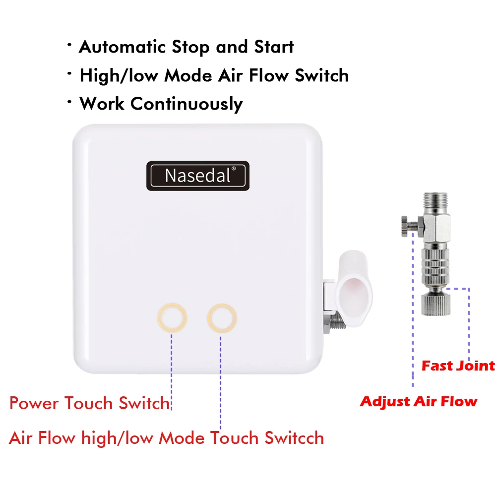 Новейший комплект компрессора для аэрографа 0 3 мм двойного действия Аэрограф