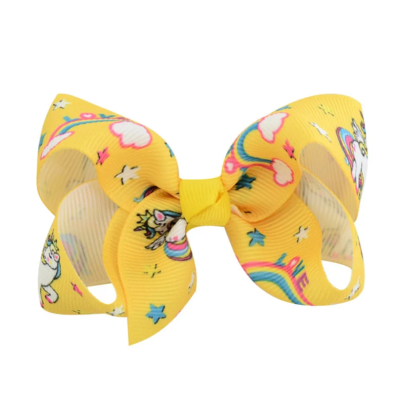 Заколка для волос с цветами девочек повязка на голову бантом Радужная лента