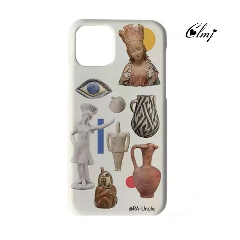 Чехол для телефона Clmj Vintage Simple Cow для iPhone 12 13 11 Pro Max X XR 7 8 Plus Duck Egg Vase Animal White Silicone Soft Cover INS.