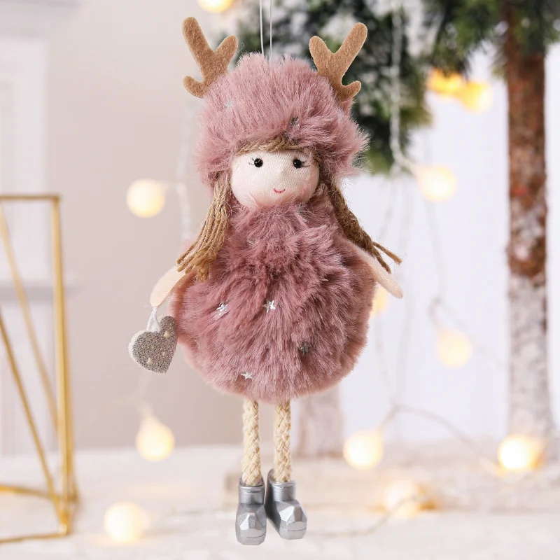 

Рождественское украшение для дома, подвеска в виде ангела, Рождественская кукла, новый год, украшение для елки, строительное украшение