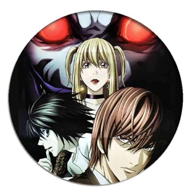 Anime death note cosplay crachá broche l · lawliet assassino yagami luz  pinos emblemas para mochilas presente das crianças - AliExpress