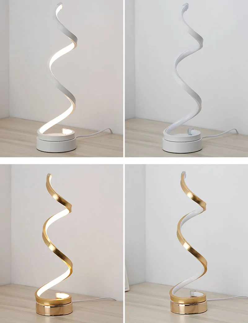 

LED Luxury Table Lamp Eye Protection EU / US Plug Power Supply Bedside Lamp Living Room Bedroom Decoration Nordic Desk Lamp