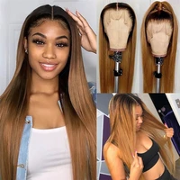 lace forehead wig real hair brown lace forehead real hair black lady black gradient indian blonde straight hair wig