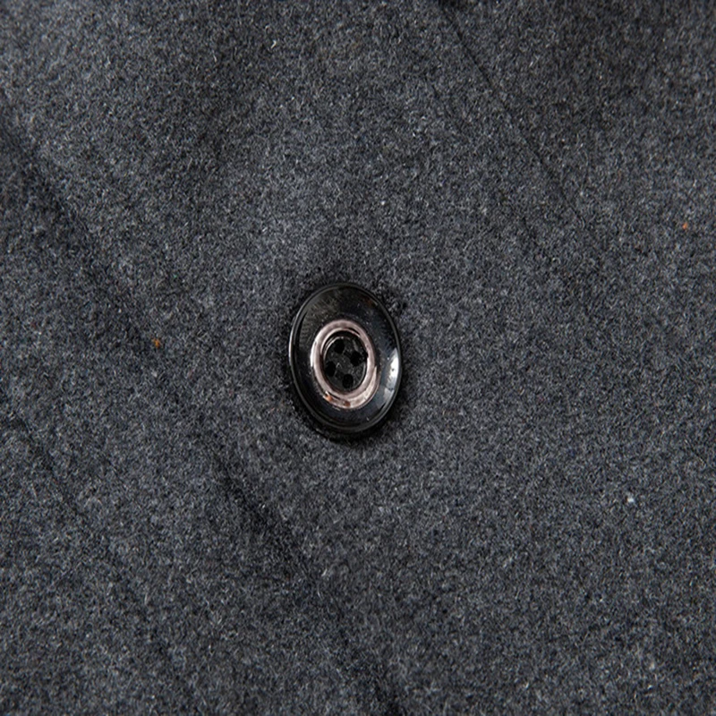 

New Fashion Winter Jacket Men Double Collar Wool Coats British Style Long Trench Coat Men Thick Woolen Outerwear Plus Size 4XL