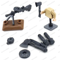 assembly military dp 28 guns ww2 weapons figures building block army soldier equipment set moc battlefield model child gift toys
