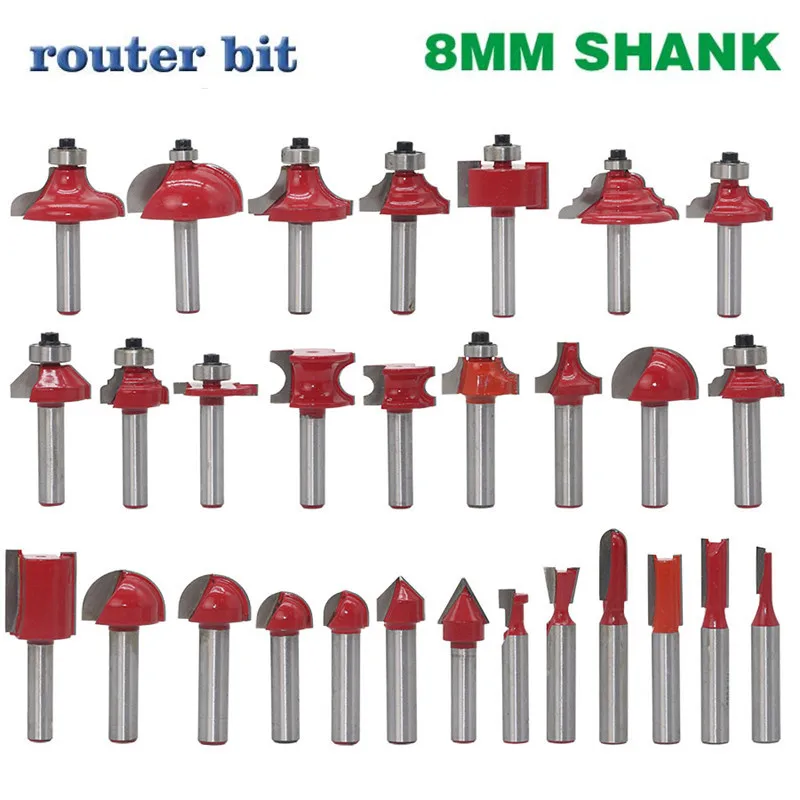 1 шт. 8 мм хвостовик угловые круглые деревянные Угловые биты инструменты фреза