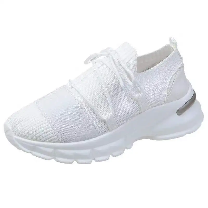 

Sneakers for Women Summer Woman Breathable Sock Casual Shoes Lace Up Tennis Mesh Shoes Female Sport Shoes Ladies Flat Big Size