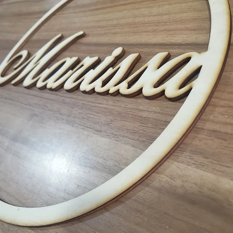 Деревянные круглые таблички с индивидуальным именем на заказ вывески свадебные