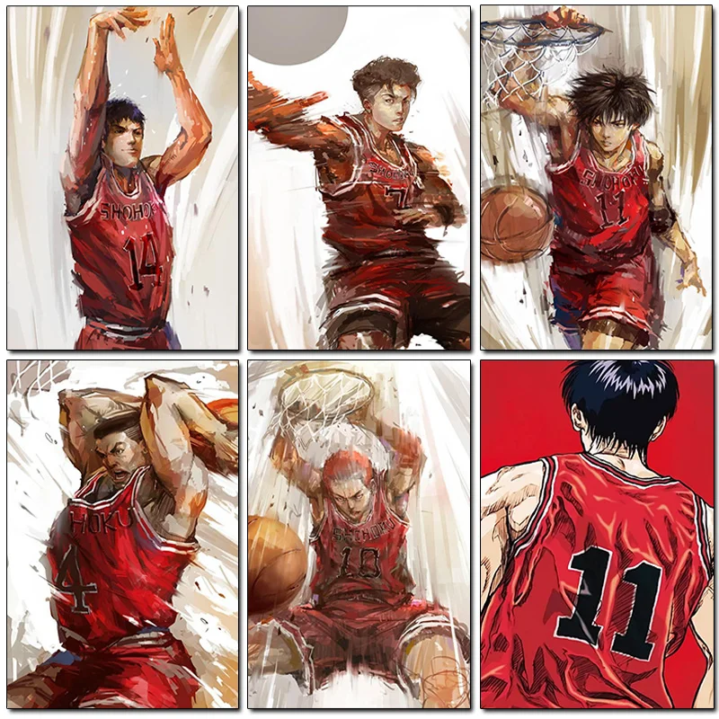 

Diamond painting full square embroidery Cross stitch Basketball slam dunk cartoon sport Mosaic 5d home decor Paintings anime diy