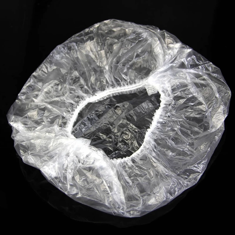 100 шт./компл. одноразовая шапочка для купания отеля и дома прозрачная эластичная