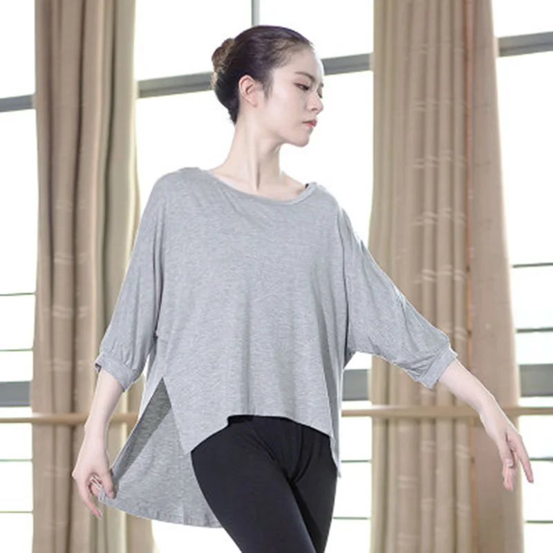 Профессиональные топы для балета и танцев женщин одежда бальных йоги рукава