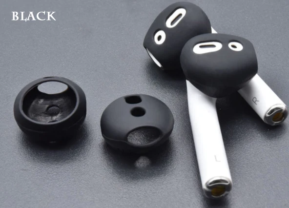 Однотонные силиконовые затычки для ушей airpods Bluetooth наушники Нескользящие ушные
