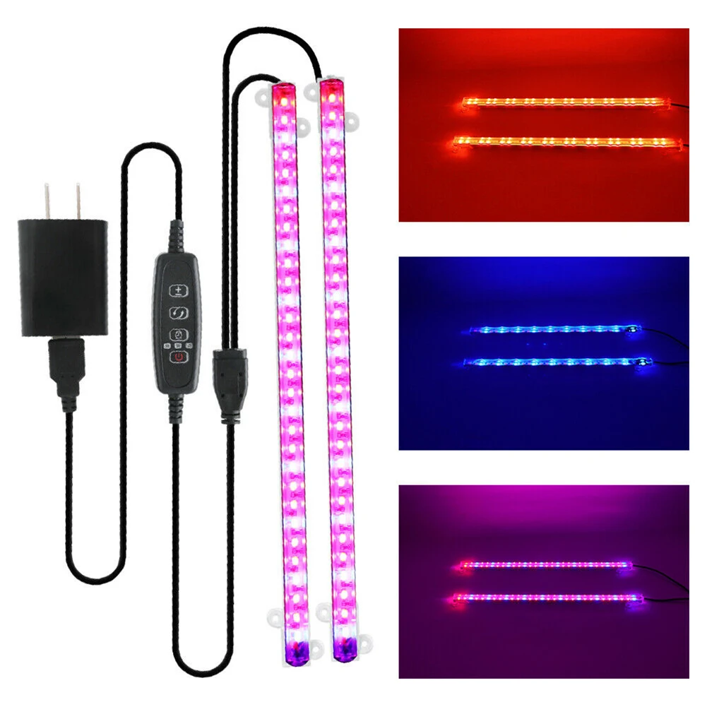 

LED Grow Light Adjustable Full Spectrum USB Grow Light 60LEDs-5730SMD 5V-2A Phyto Lamp for Seed Plants Flowers Greenhouses