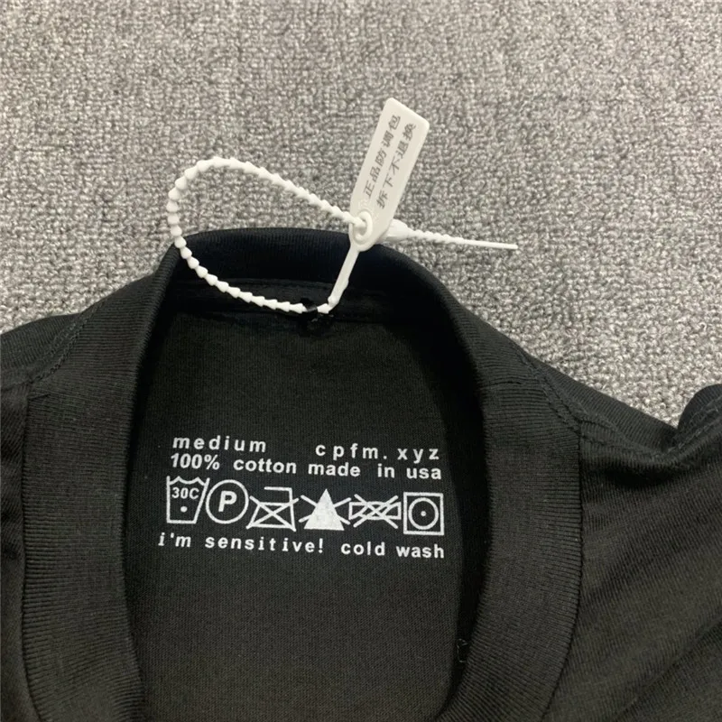 Новинка футболка CPFM.XYZ для взрослых пленочная мужчин и женщин 1:1 высокое качество