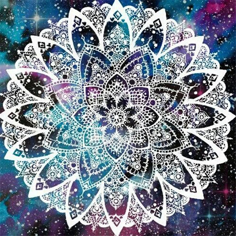 

Mandala Flower DIY 5D Full Diamond Painting Diamond Embroidery Diamond Mosaic Kit Home Decor Christmas Gift Handicraft