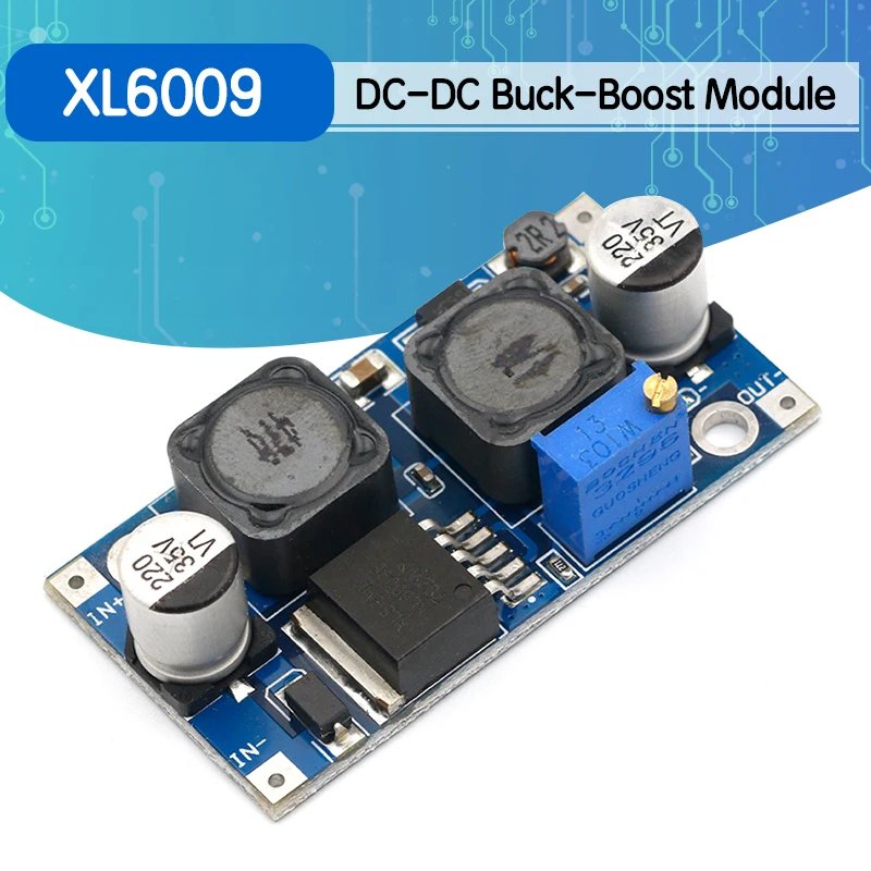 Boost бак DC регулируемый шаг вверх вниз конвертер XL6009 модуль солнечных батарей
