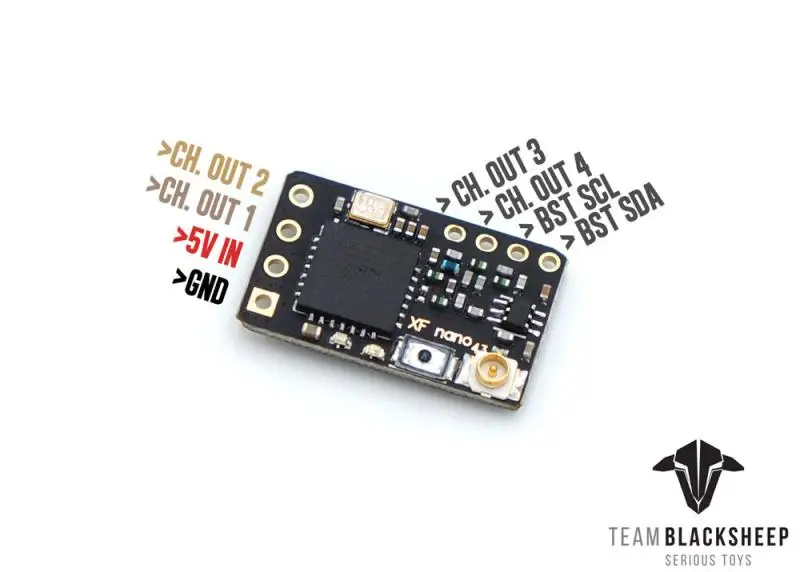Оригинальный радиоприемник TBS Team BlackSheep Crossfire Nano RX CRSF 915/868 МГц радиосистема