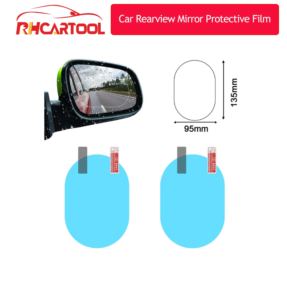2 шт. заднего зеркальная защитная пленка анти туман оконные прозрачные