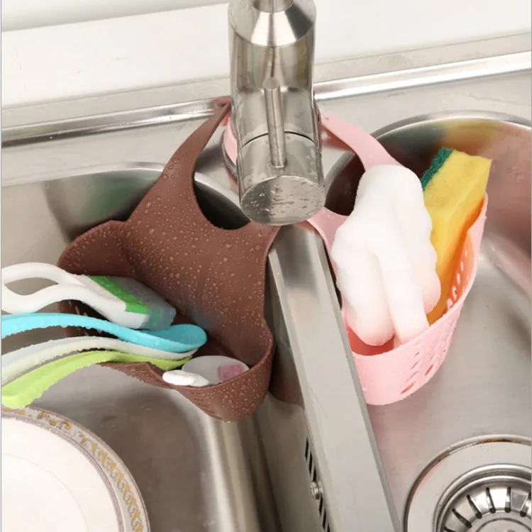Household Goods Portable Family Kitchen Hanging Bag Basket Bathtub Storage Tool Sink Adjustable Faucet Sponge Drain | Дом и сад