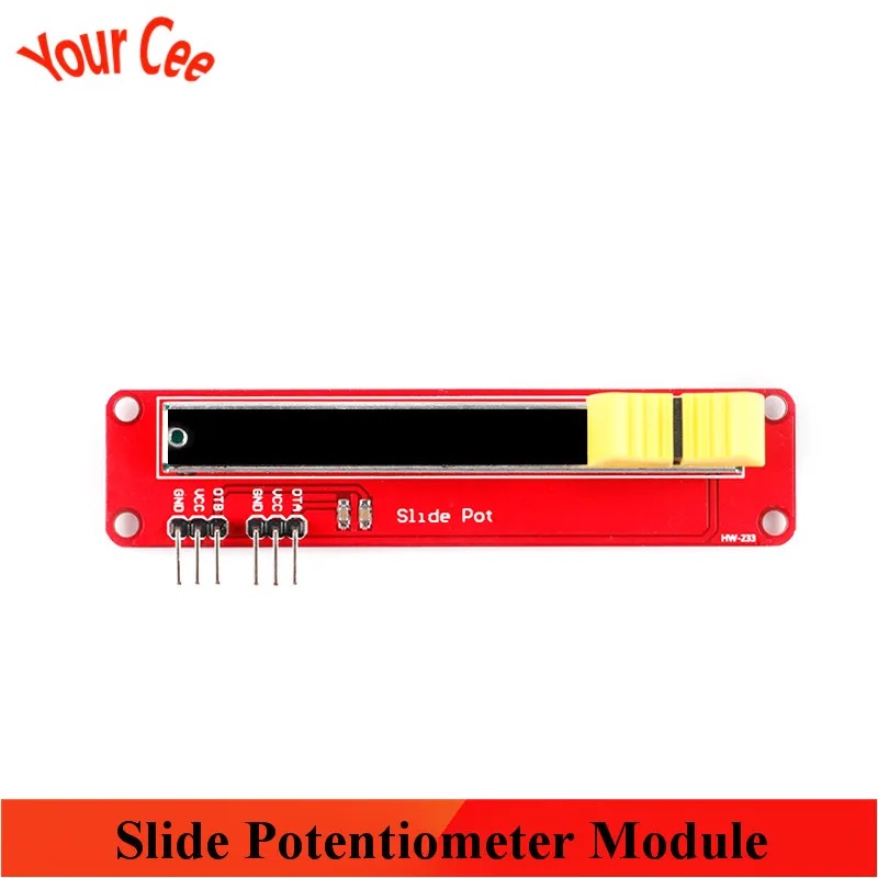 Двойной Аналоговый потенциометр скользящий 10 кОм Линейный модуль аналоговый