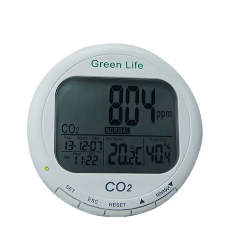 

AZ7787 Настольный CO2 детектор диапазон 0 ~ 9999ppm температура и влажность точка обнаружения воздуха качество тестер