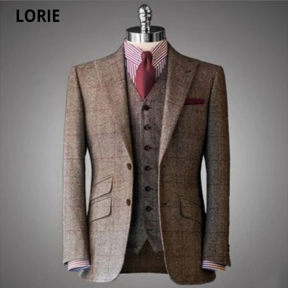 

Лори 100% шерстяные тканевые костюмы для мужчин индивидуальный заказ, костюм-смокинг для мальчиков 3 предмета для выпускного вечера, свадебны...